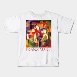 Elephant, Horse and Cow by Franz Marc Kids T-Shirt